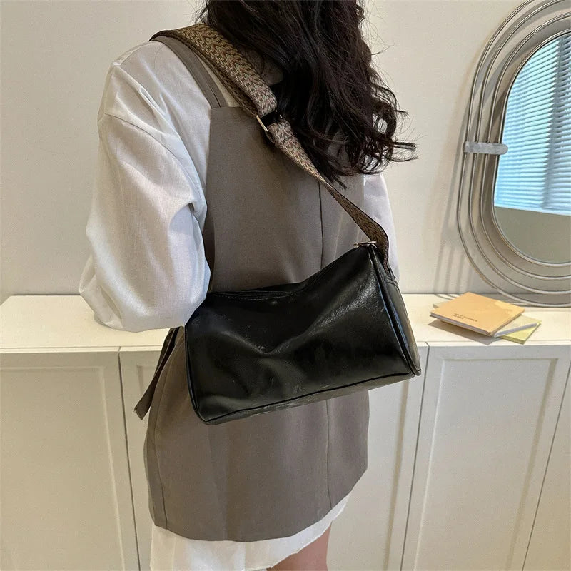 Women's Vintage PU Leather Handbag – Travel & Casual Use