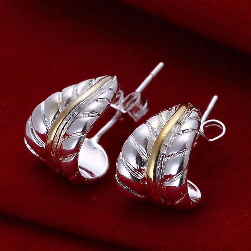 New Trendy 925 Sterling Silver Simple Fashion 3.5cm/5cm Circle Round Hoop Earring for Woman Fine Jewelry