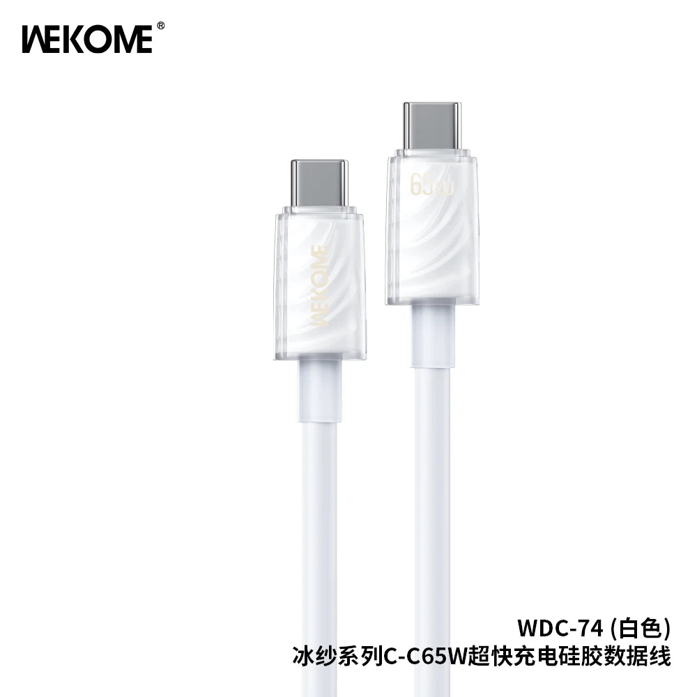 WEKOME 65W Super Fast Charging Cable – Type-C & iPhone Laptop Compatible