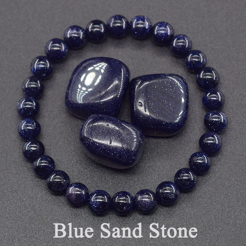 Natural Agate Beaded Bracelet – Tourmaline Color Energy Healing Jewelry for Women