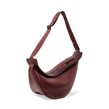 Load image into Gallery viewer, Stylish Leather Chest Bags: Women&#39;s Solid Color, Single Strap, Half-Moon Design
