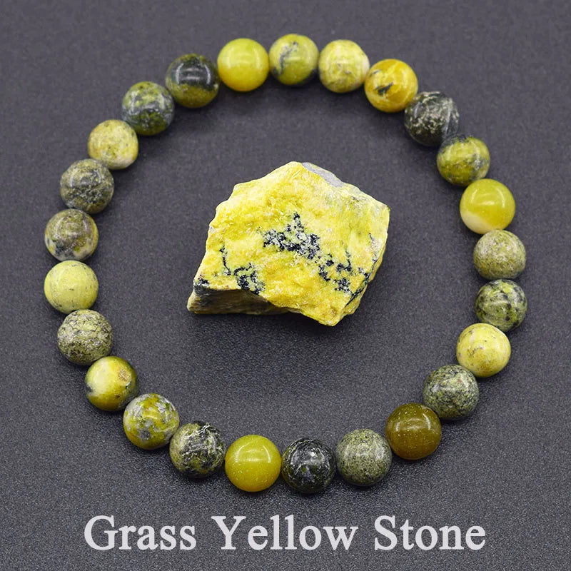 Natural Agate Beaded Bracelet – Tourmaline Color Energy Healing Jewelry for Women