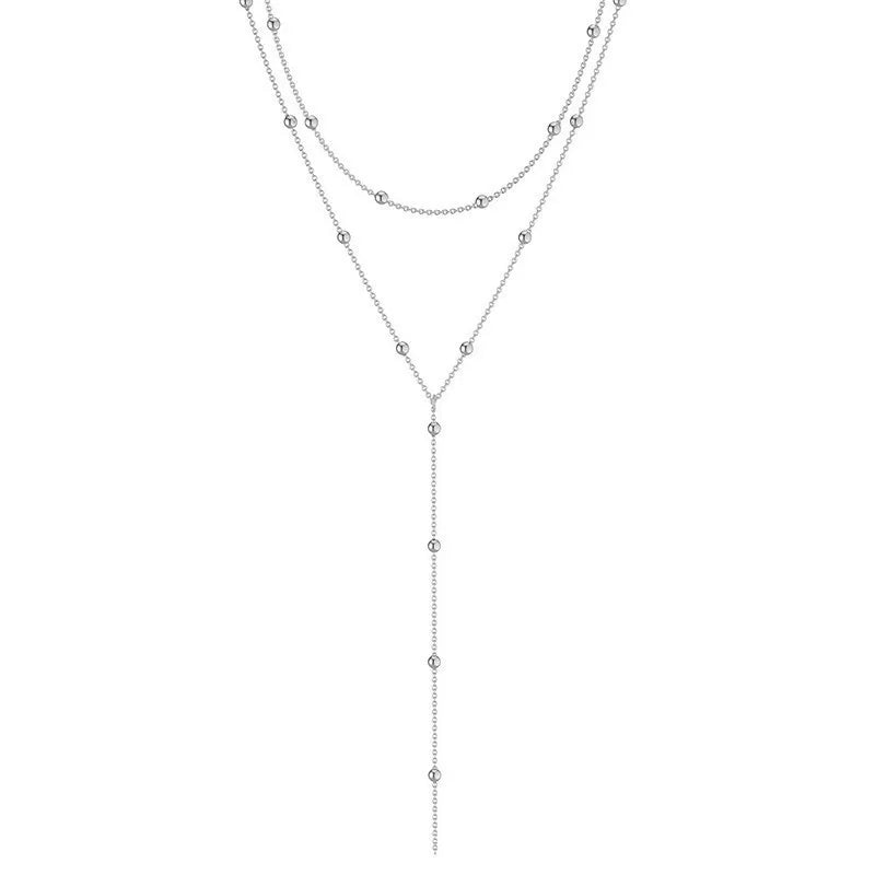 Simple Beaded Tassel Necklace – Women’s Layering Accessory Gift