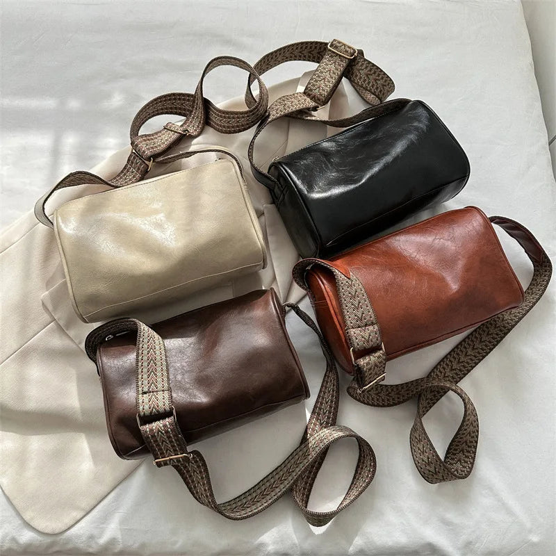 Women's Vintage PU Leather Handbag – Travel & Casual Use