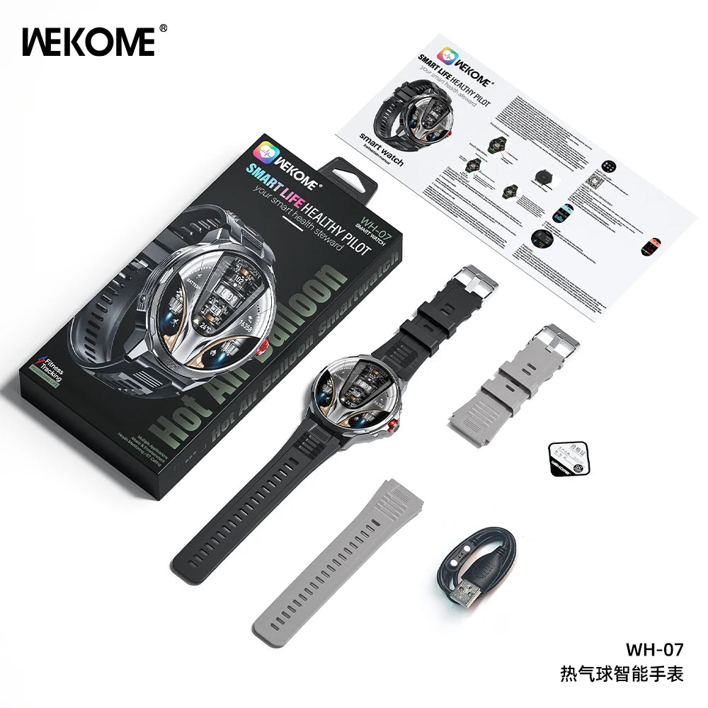 WEKOME Smart Watch – Sleep Monitor, Blood Oxygen, Heart Rate, Step Counter, NFC, Bluetooth Call, Sports Modes