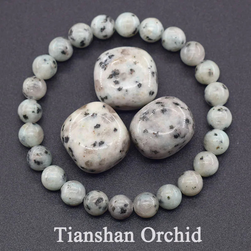 Natural Agate Beaded Bracelet – Tourmaline Color Energy Healing Jewelry for Women
