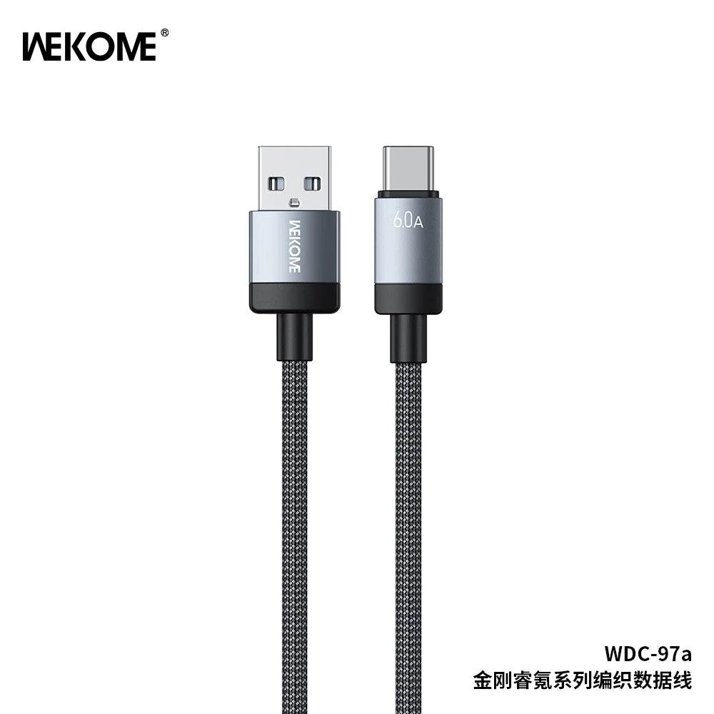 WEKOME 6A 60W Braided Fast Charging Cable – Universal Type-C & Micro USB