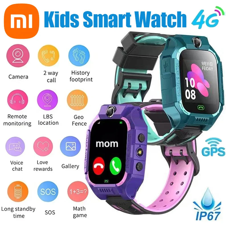 Xiaomi Kids 4G Smart Watch – GPS Tracker, SOS Call, Waterproof Children’s Watch