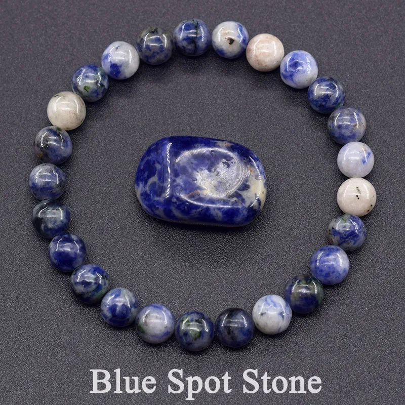 Natural Agate Beaded Bracelet – Tourmaline Color Energy Healing Jewelry for Women