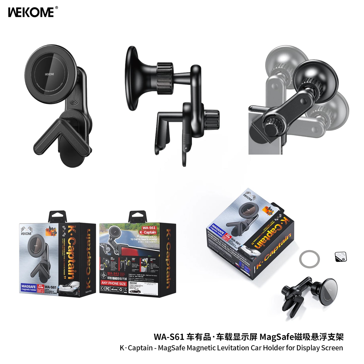 WEKOME MagSafe Car Phone Holder – Magnetic Air Vent Mount for Navigation