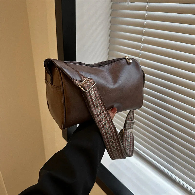 Women's Vintage PU Leather Handbag – Travel & Casual Use