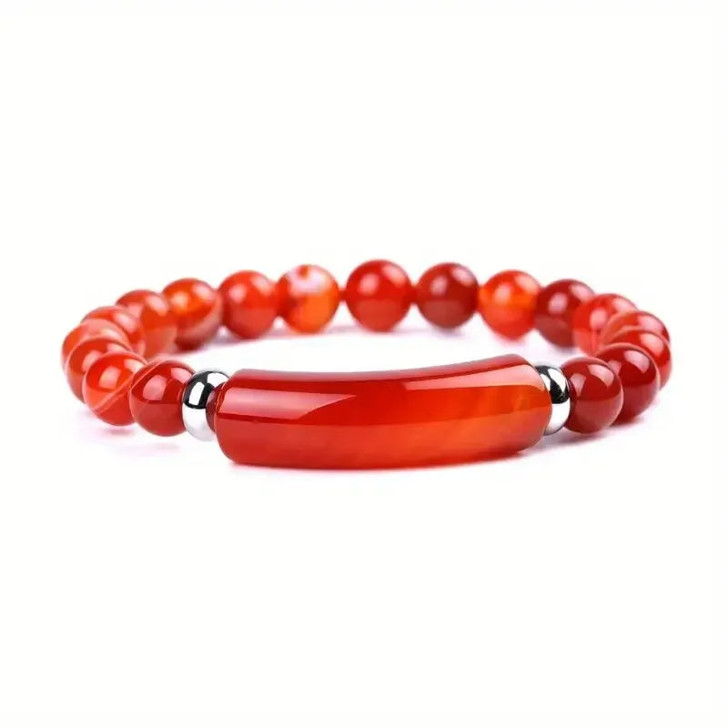 Natural Turquoise & Malachite Healing Bracelet – Handmade Gemstone Energy Jewelry