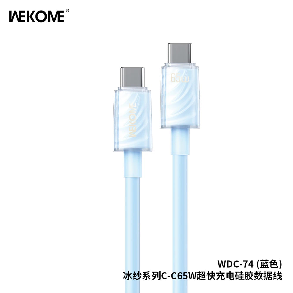 WEKOME 65W Super Fast Charging Cable – Type-C & iPhone Laptop Compatible