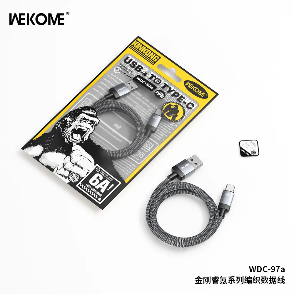 WEKOME 6A 60W Braided Fast Charging Cable – Universal Type-C & Micro USB