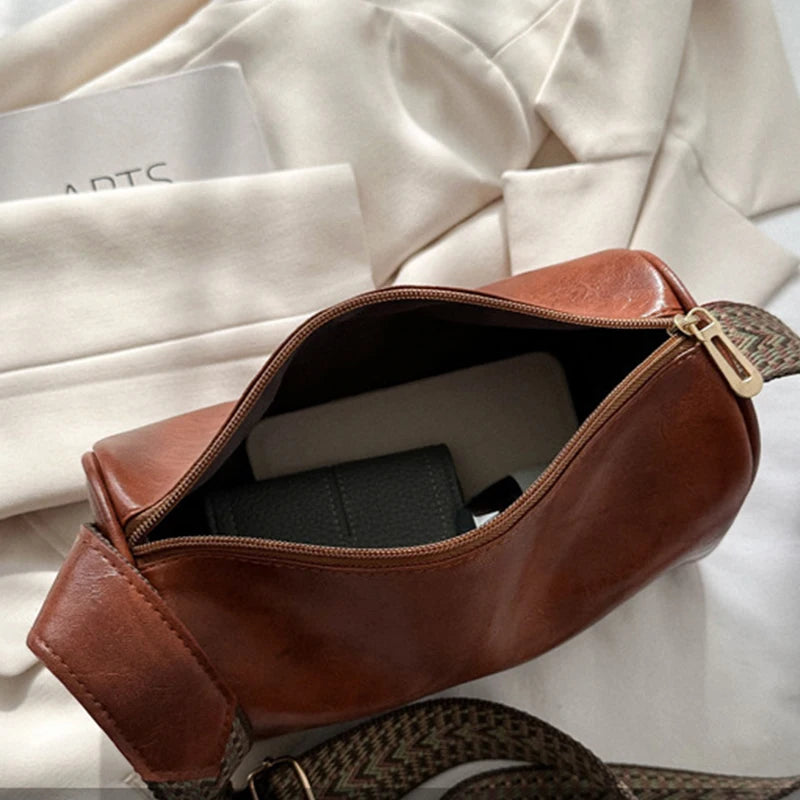 Women's Vintage PU Leather Handbag – Travel & Casual Use