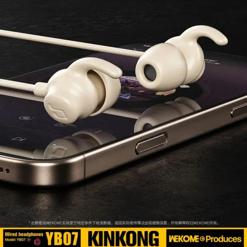 WEKOME Sleep Noise Reduction Wired Headset – Type-C / 3.5mm, In-Ear Soft Silicone, iPhone Compatible