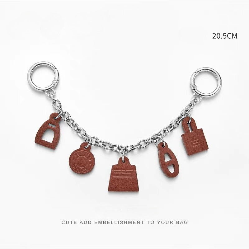 Handmade Pig Nose Bag Chain – Luxury Handbag Charm for Hermès Birkin, Kelly & Platinum Bags