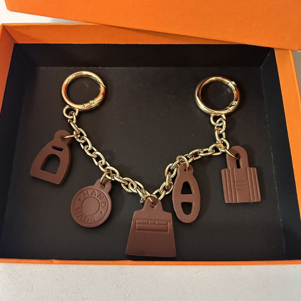 Handmade Pig Nose Bag Chain – Luxury Handbag Charm for Hermès Birkin, Kelly & Platinum Bags
