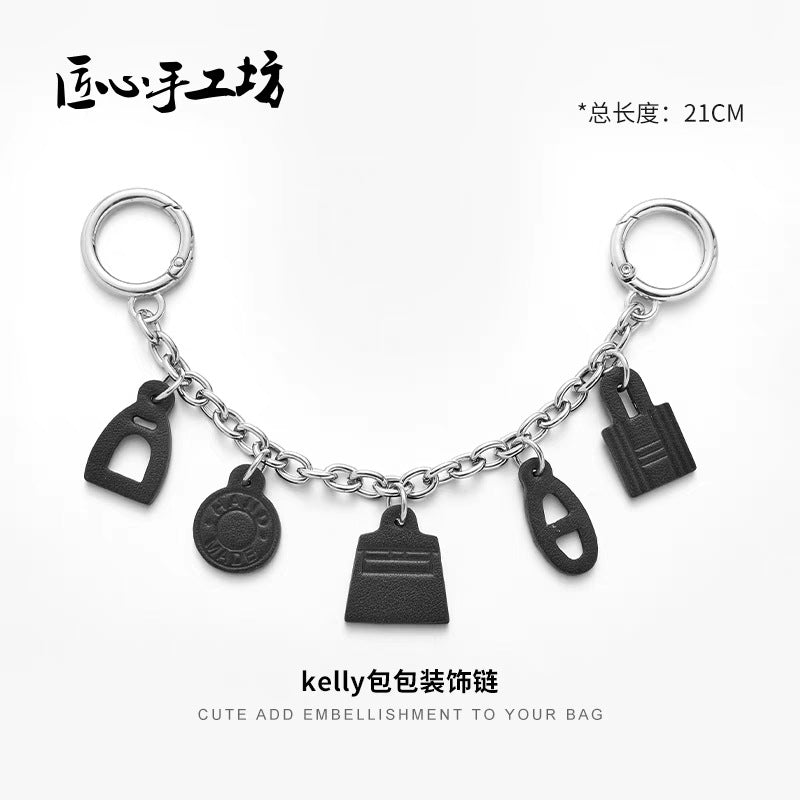Handmade Pig Nose Bag Chain – Luxury Handbag Charm for Hermès Birkin, Kelly & Platinum Bags
