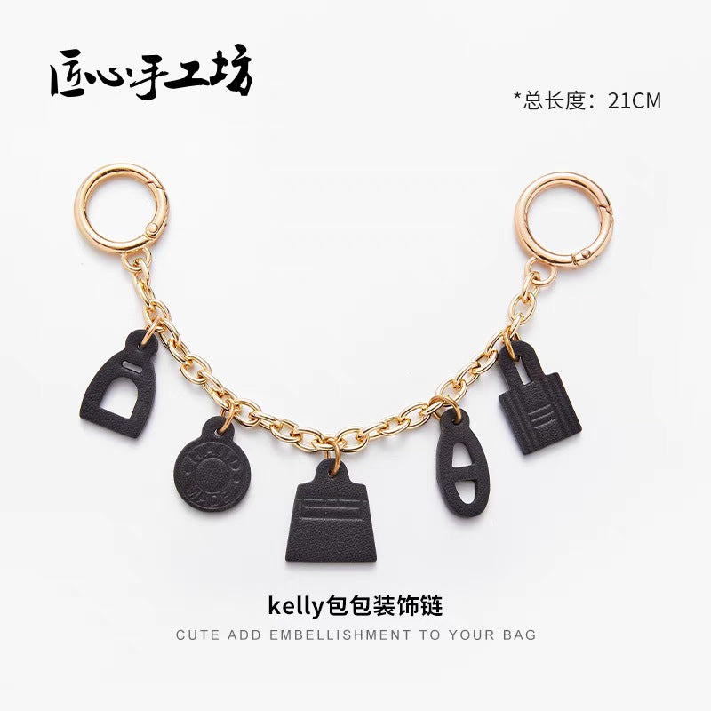 Handmade Pig Nose Bag Chain – Luxury Handbag Charm for Hermès Birkin, Kelly & Platinum Bags