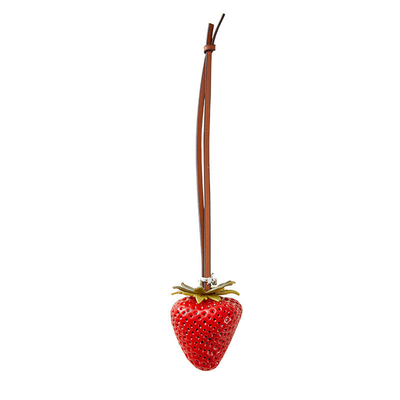 Handmade Fruity Pendant with Premium Plated Chain, Durable & Wear-Resistant Purse Accessory for Women, Cute Gift for Handbag Lovers
