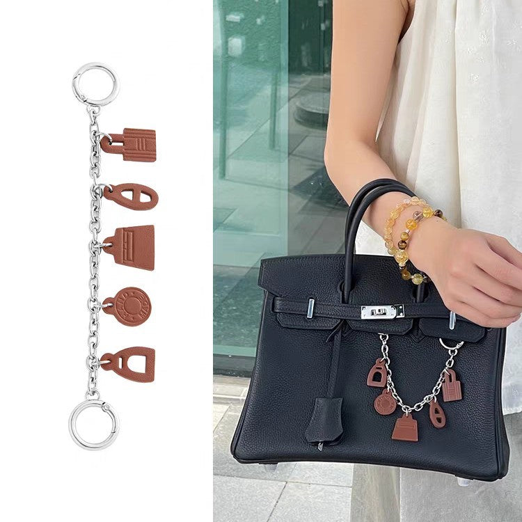 Handmade Pig Nose Bag Chain – Luxury Handbag Charm for Hermès Birkin, Kelly & Platinum Bags