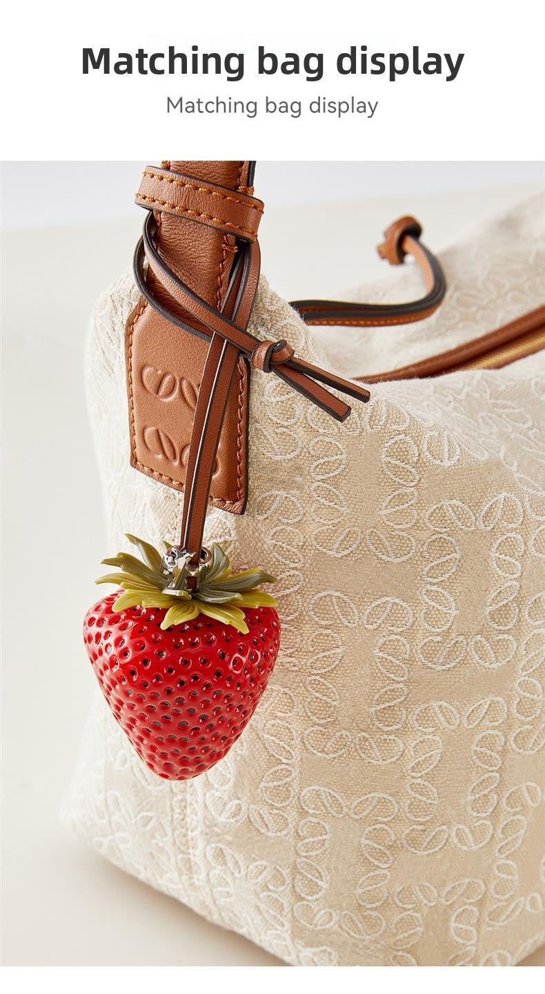 Handmade Fruity Pendant with Premium Plated Chain, Durable & Wear-Resistant Purse Accessory for Women, Cute Gift for Handbag Lovers