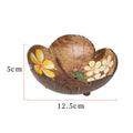 Bloom & Drain – Handcrafted Coconut Shell Floral Soap Dish