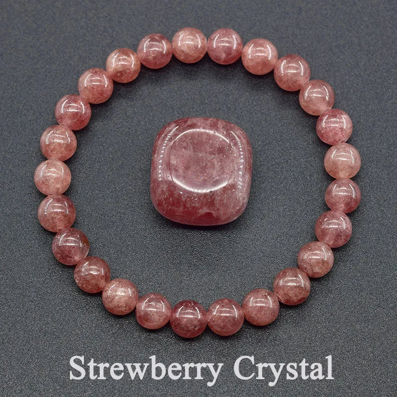 Natural Agate Beaded Bracelet – Tourmaline Color Energy Healing Jewelry for Women