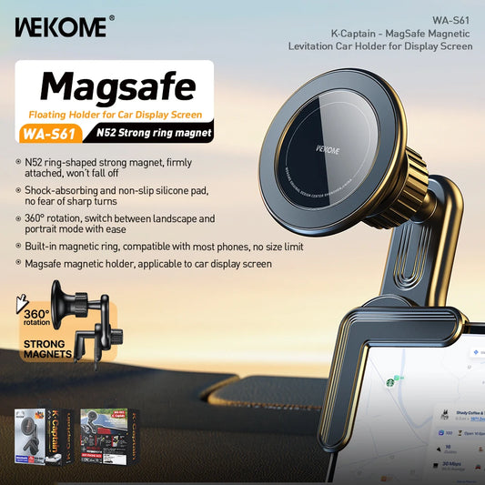 WEKOME MagSafe Car Phone Holder – Magnetic Air Vent Mount for Navigation