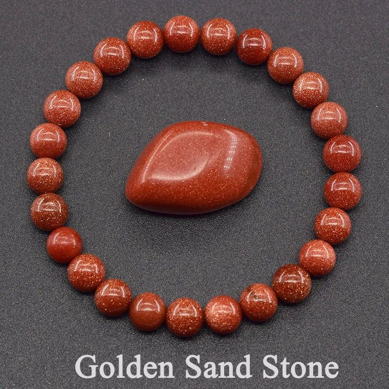 Natural Agate Beaded Bracelet – Tourmaline Color Energy Healing Jewelry for Women