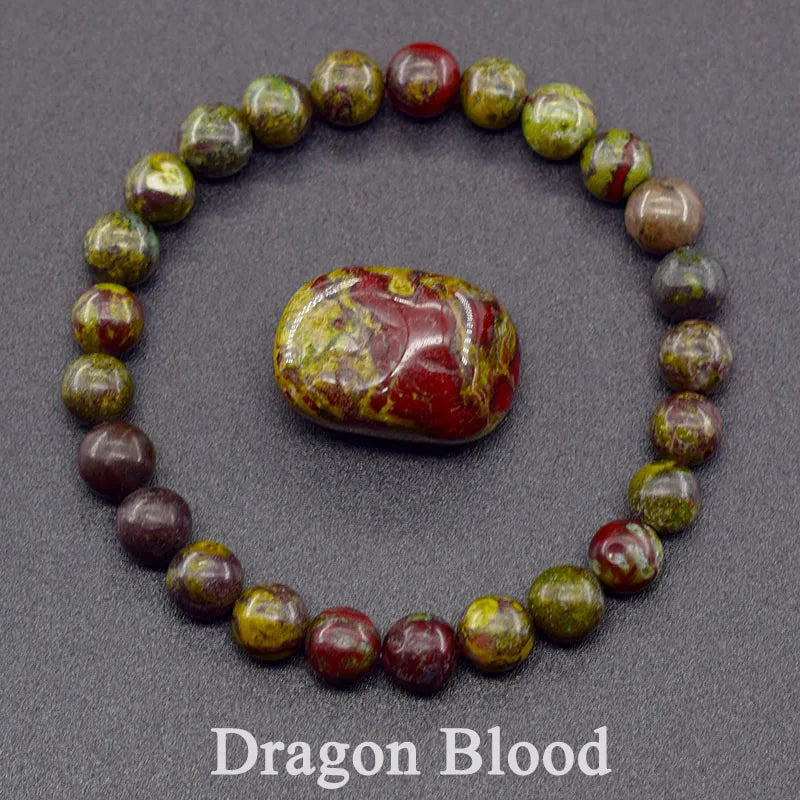 Natural Agate Beaded Bracelet – Tourmaline Color Energy Healing Jewelry for Women
