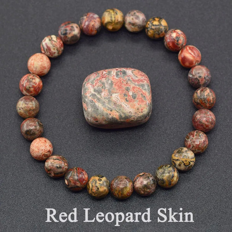 Natural Agate Beaded Bracelet – Tourmaline Color Energy Healing Jewelry for Women