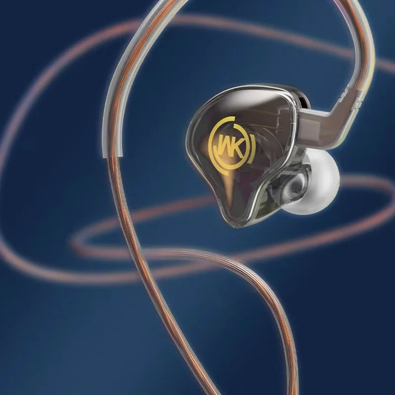 WEKOME Pioneer Transparent Music Call Wired Earphones