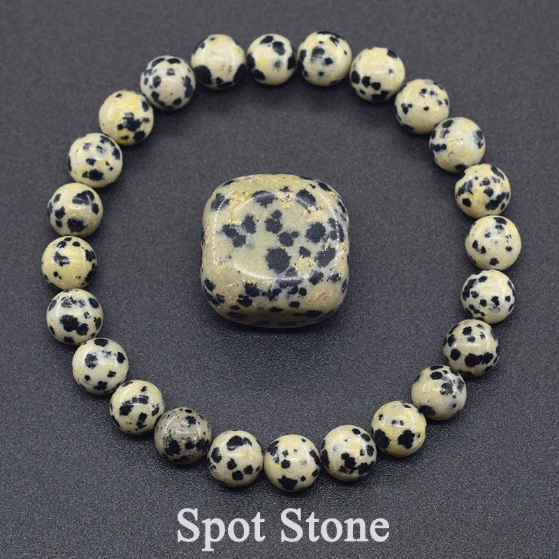 Natural Agate Beaded Bracelet – Tourmaline Color Energy Healing Jewelry for Women